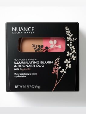 NUANCE Salma Hayek Flawless Finish Illuminating Blush & Bronzer Duo Golden Pink